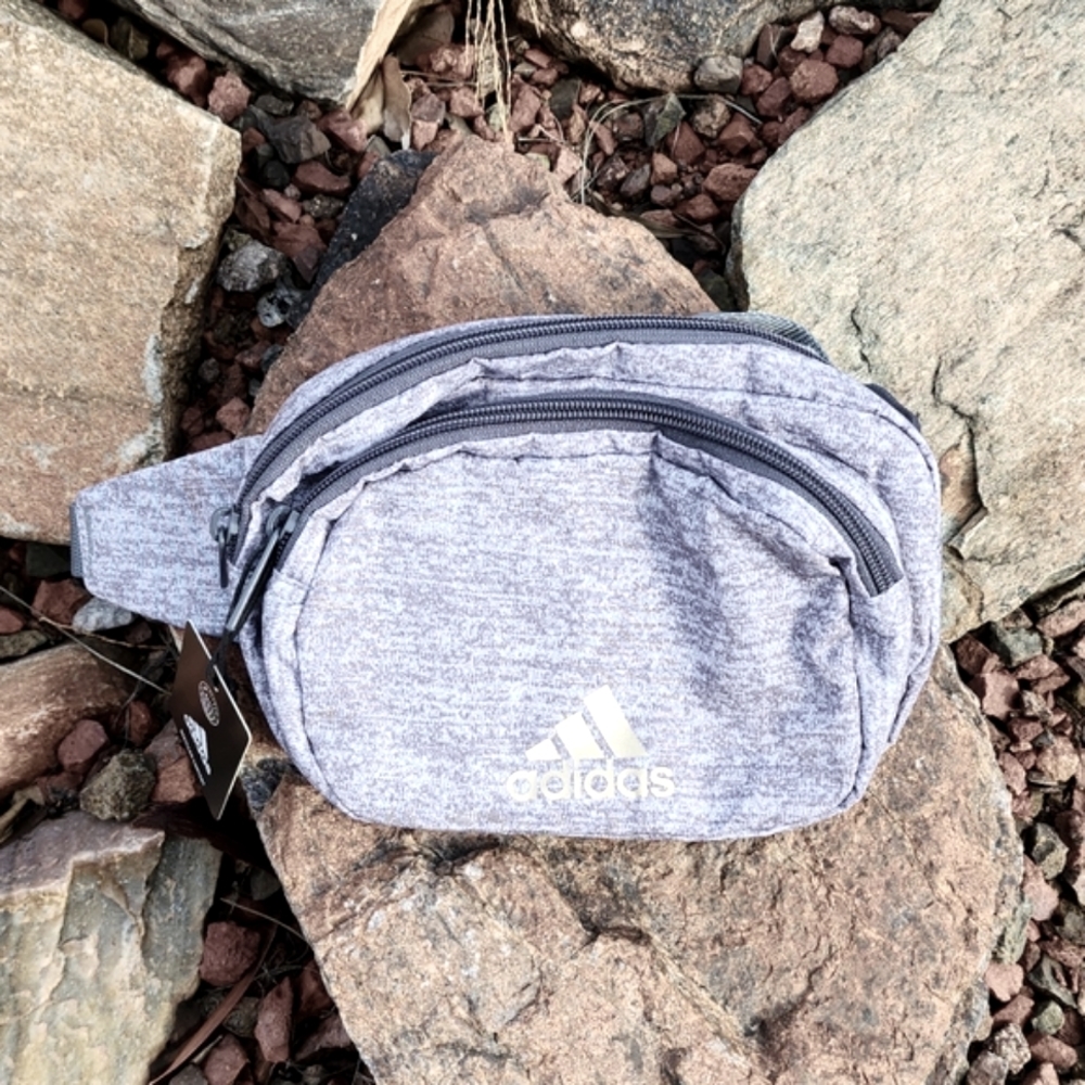 ADIDAS Must Have Waist Pack Belly Bag Fanny Pack Crossbody Purse Gray Unisex - Picture 4 of 16